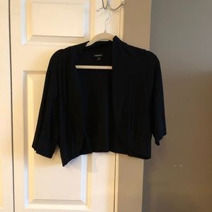 Torrid Black shrug cropped cardigan